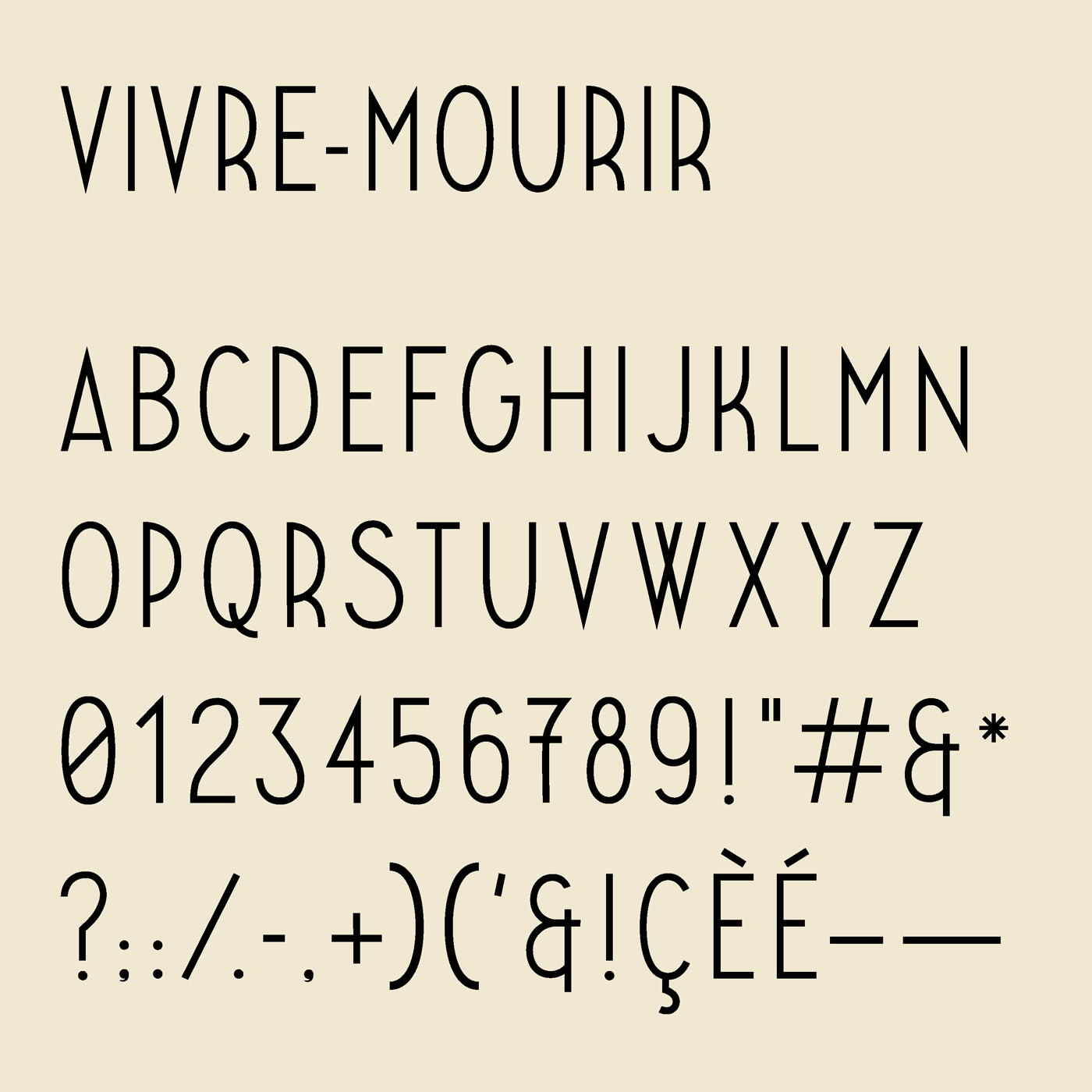 Paradis typeface designed by Thomas Bush